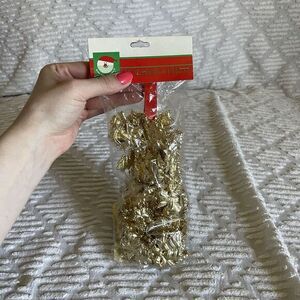 Kurt Adler Santa World‎ Gold Angel Bells Christmas Plastic Garland Holiday Decor